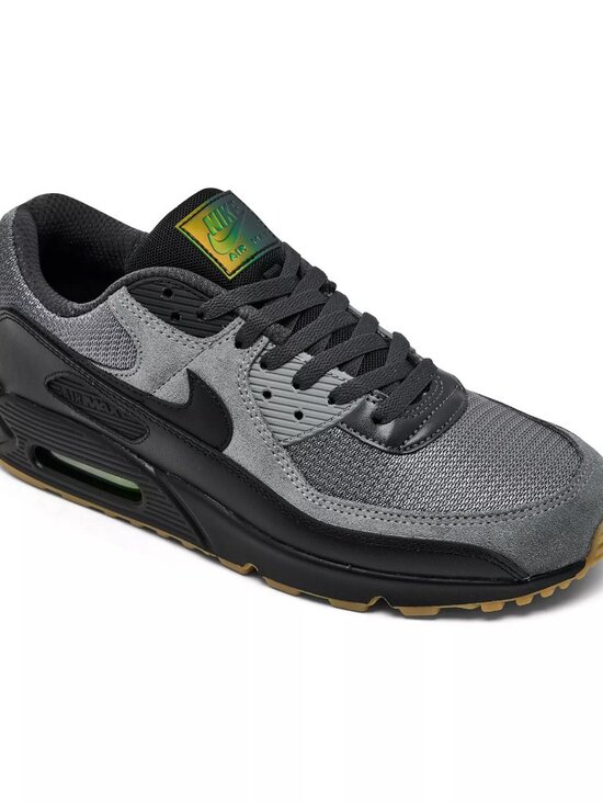 Nike Men\'s Air Max 90 Sneakers Shoes Smoke Gray Black IQ0580-084, Size 9 (New)